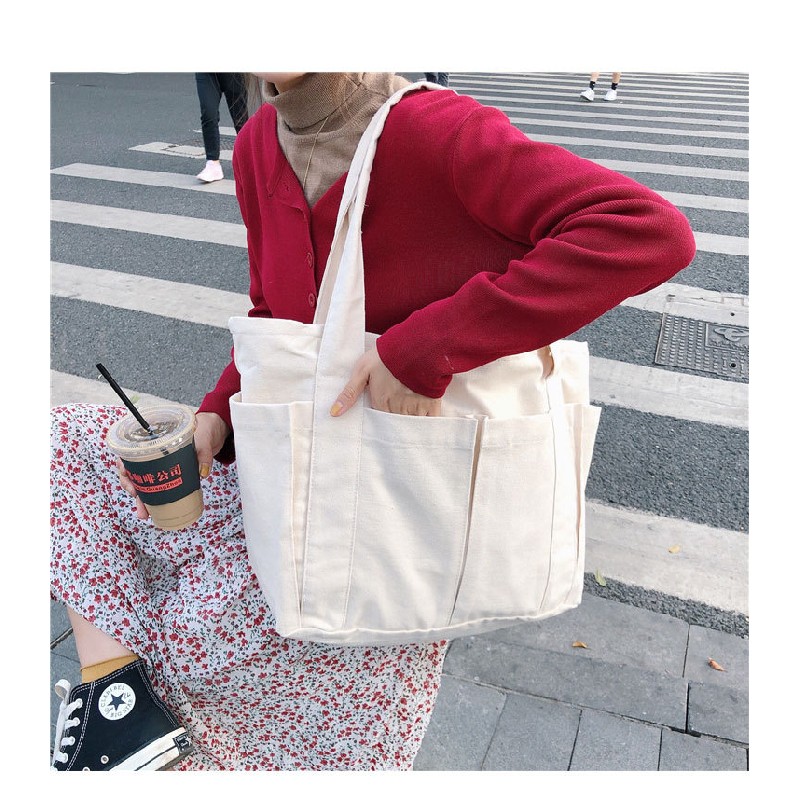 túi tote vải canvas size lớn 22475