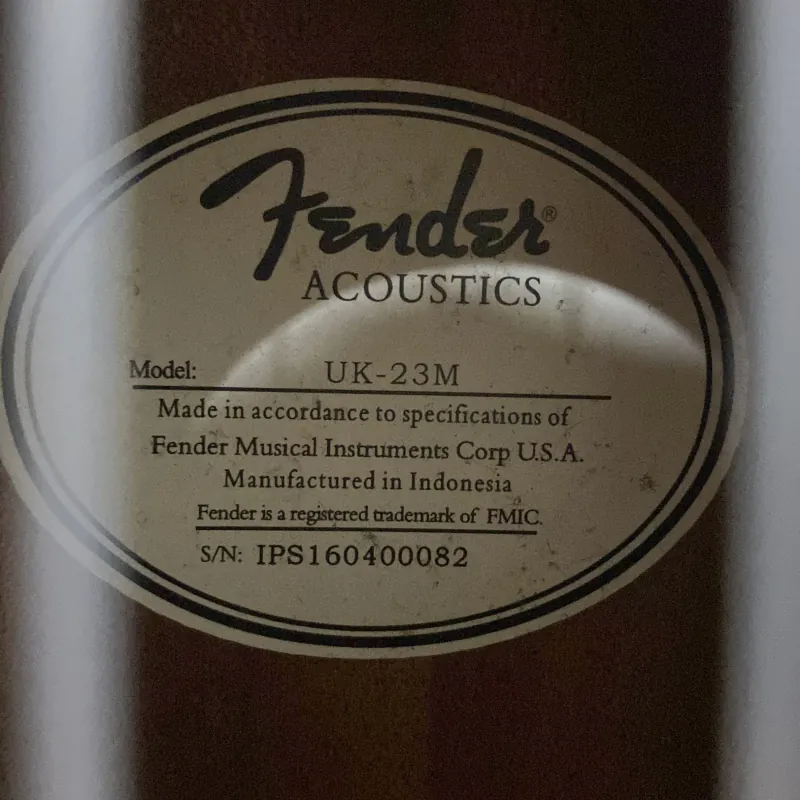 Đàn Ukulele - Fender Acoustics - UK 23M 1024181