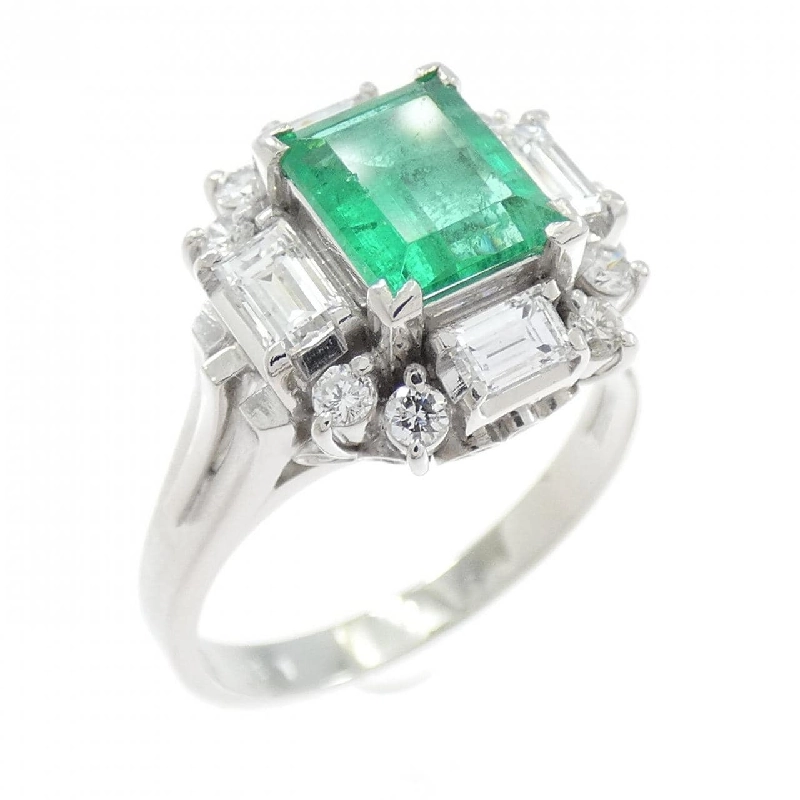 Nhẫn Emerald PT900 0.88CT - Hàng hiệu Chính hãng 852157