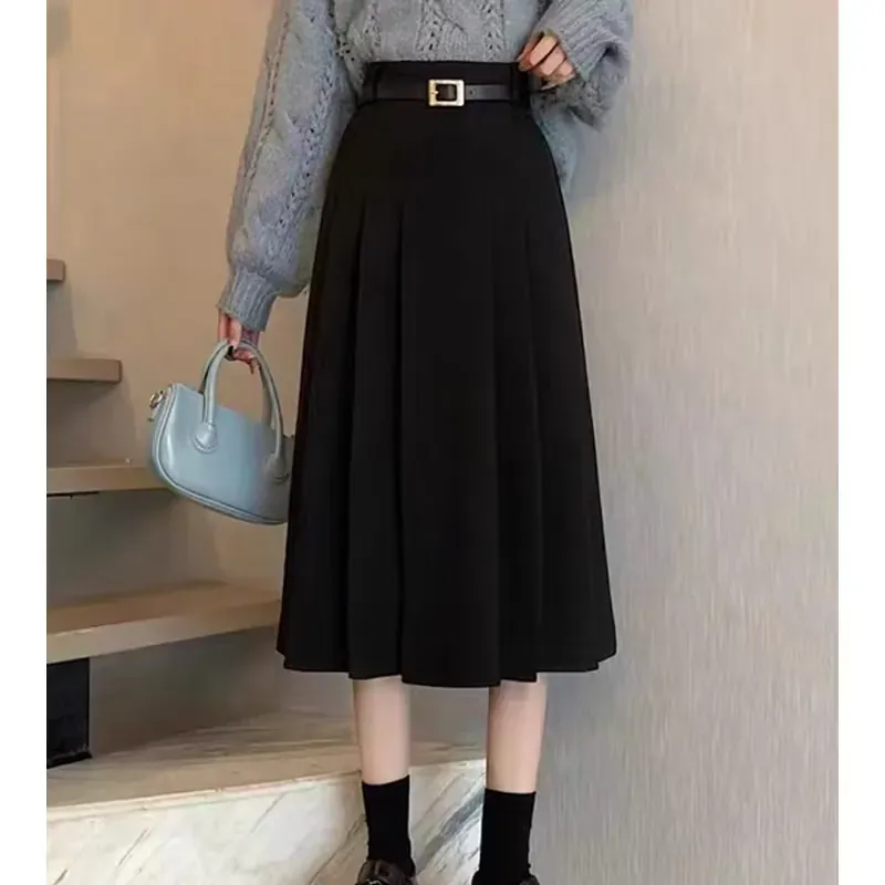 Chân váy dáng dài xếp li bản to 664088