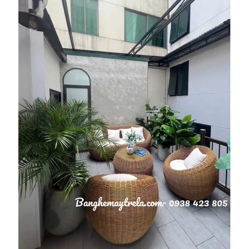 Bàn ghế sofa sò nhựa giả rẻ 795718