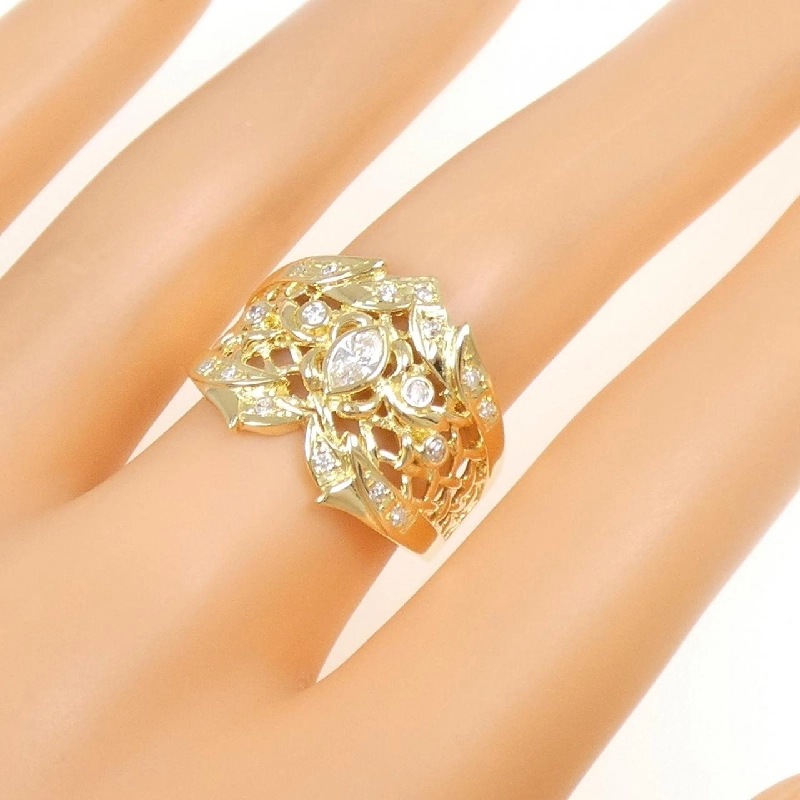 Nhẫn kim cương K18YG 0.39CT - Hàng hiệu Authentic 849418