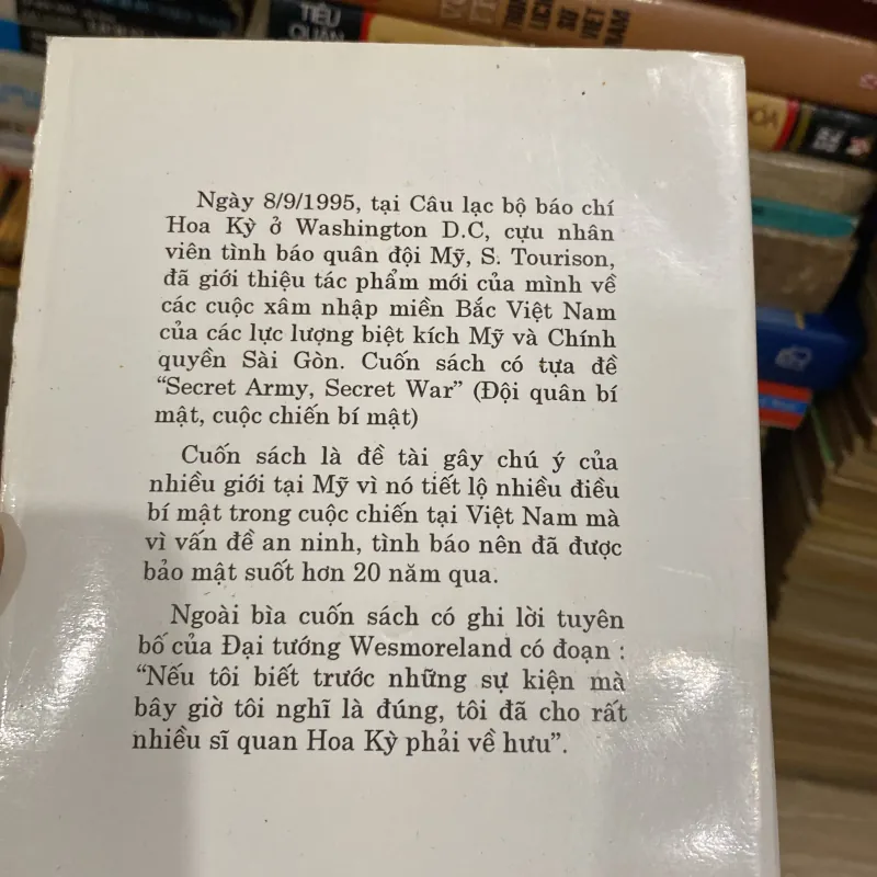 ĐỘI QUÂN BÍ MẬT, CUỘC CHIẾN BÍ MẬT (SECRET ARMY SECRET WAR) 994103