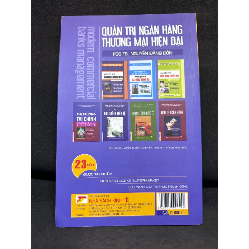 Quản Trị Ngân Hàng Thương Mại Hiện Đại, Nguyễn Đăng Dờn, Mới 80% (Ố Nhẹ), 2012 SBM0609 271444