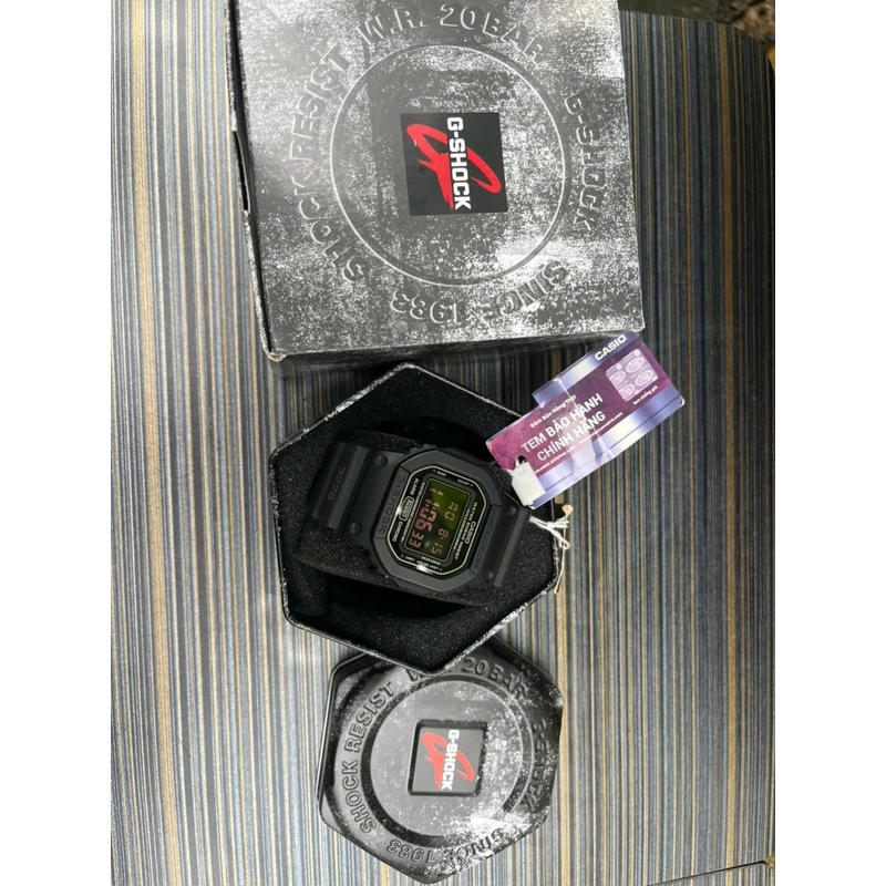Đồng hồ điện tử nam dây nhựa G-SHOCK DW-5600MS-1DR Đen 532242