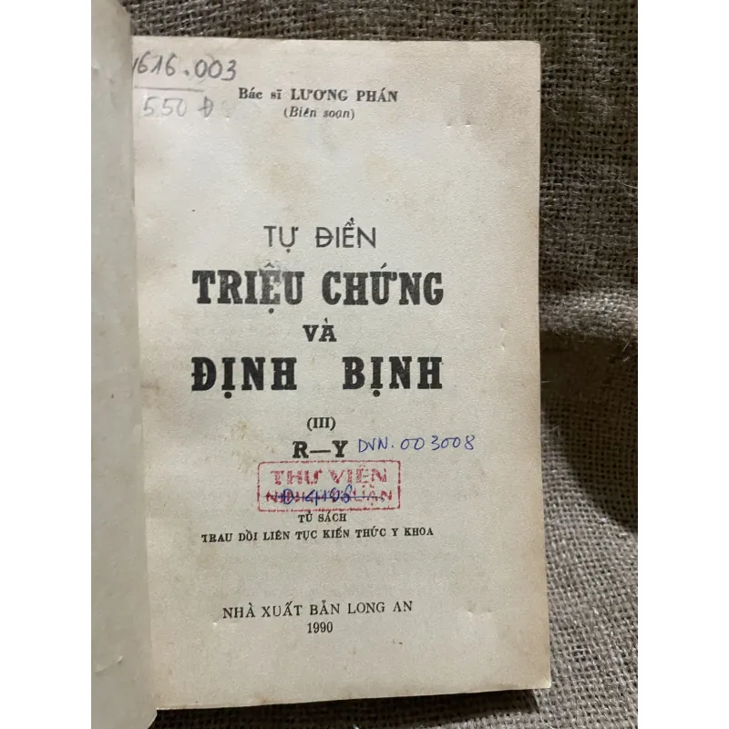  từ điển triệu chứng và định bệnh -bác sĩ lương phán  937441