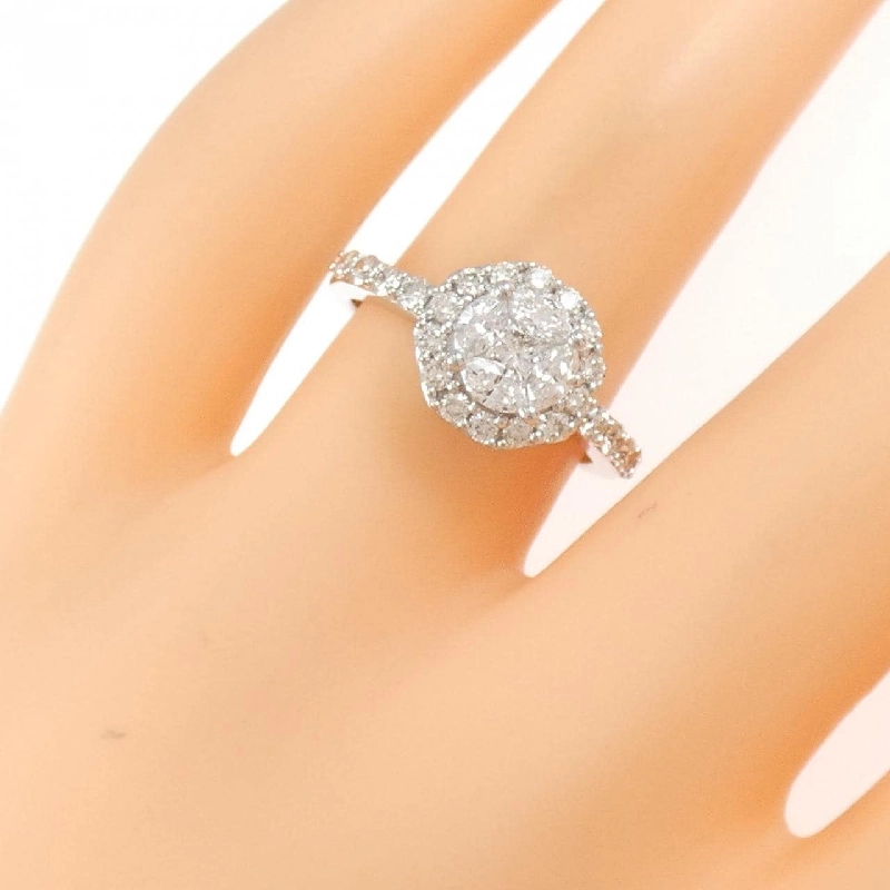 Nhẫn kim cương K18WG 0.910CT 670148