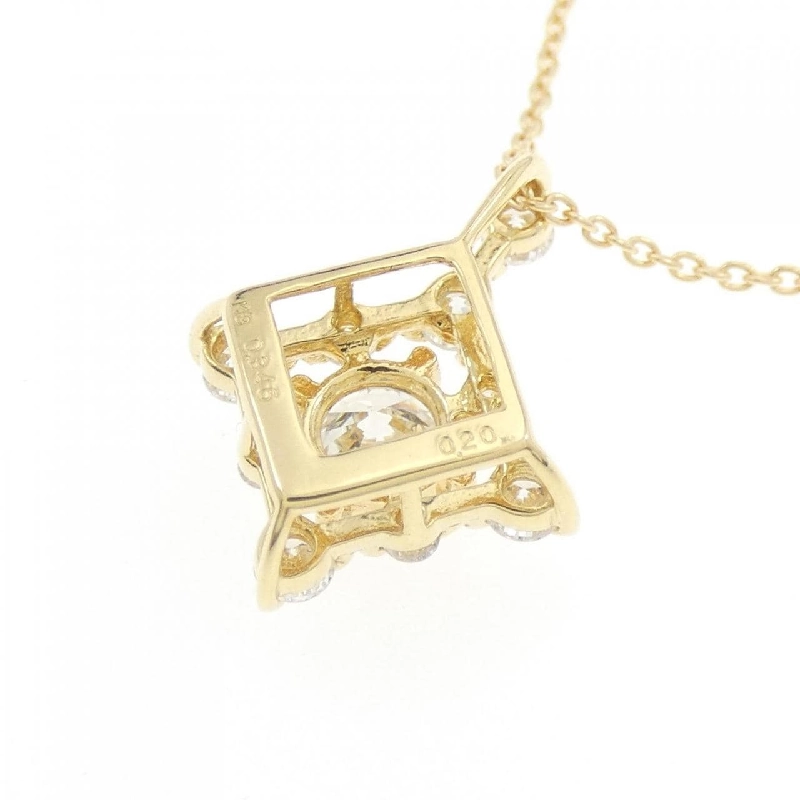 Dây chuyền kim cương K18YG 0.346CT F SI1 Tốt - Hàng hiệu Chính hãng 874101