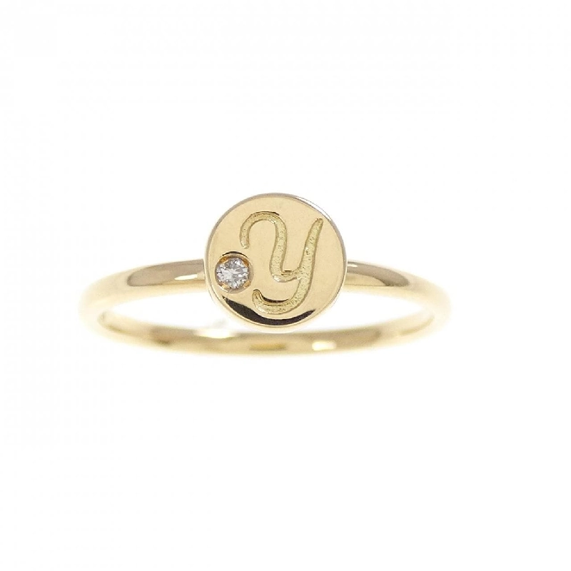 Nhẫn kim cương chữ Y K18YG - Hàng hiệu Authentic 851002