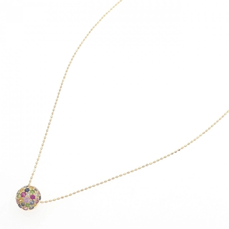 K18YG Đá màu Dây chuyền - Hàng hiệu Chính hãng 864000