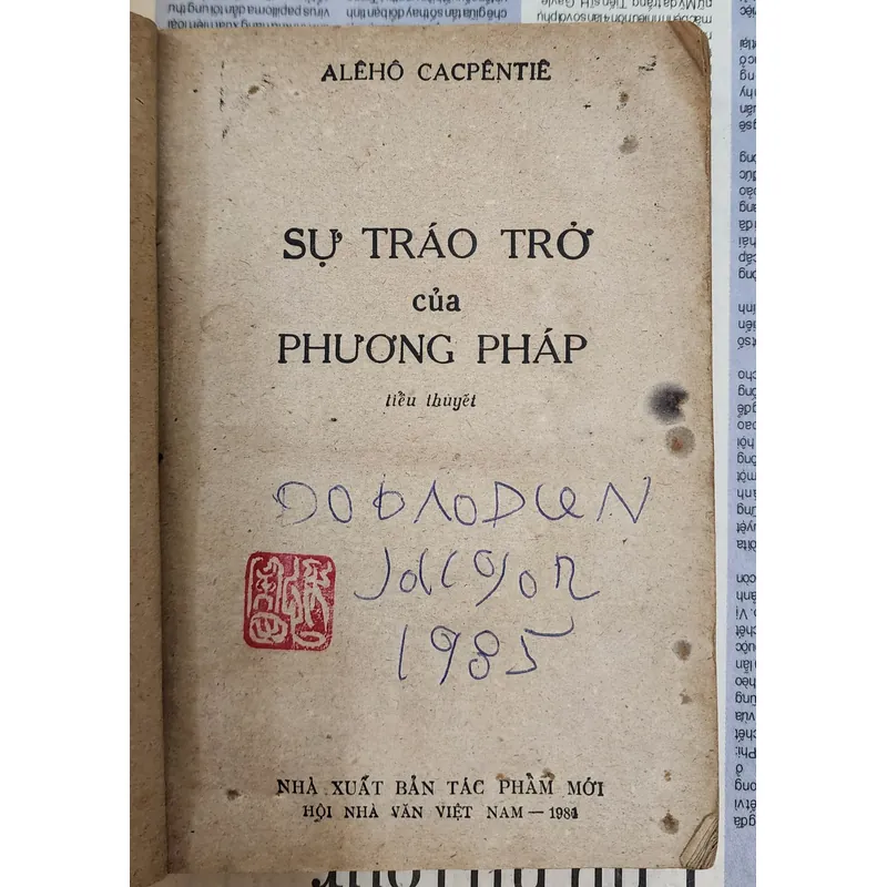 VH Mỹ Latinh:  SỰ TRÁO TRỞ CỦA PHƯƠNG PHÁP (nhà văn Cuba Alejo Carpentierl 727064