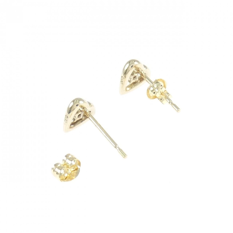 K10YG/K14YG Bông tai hình trái tim kim cương 0.02CT - Hàng hiệu Chính hãng 868308