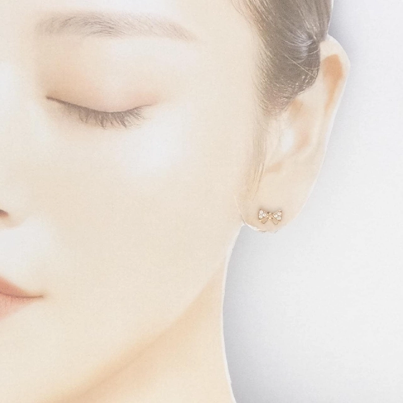 Bông tai kim cương hình ruy băng Ponte Vecchio 0.10CT - Hàng hiệu Authentic 845204