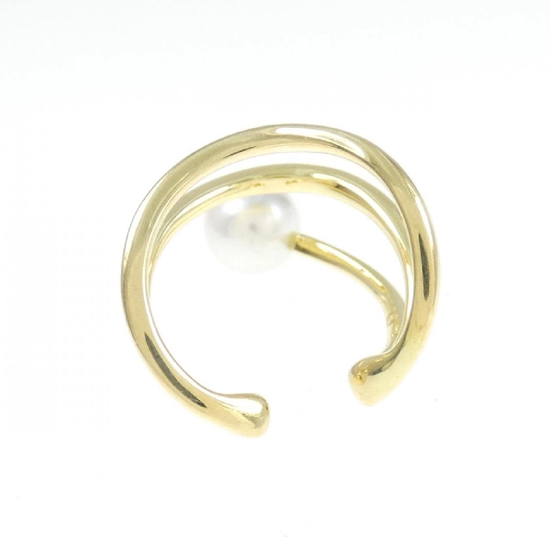 K18YG Bông tai ngọc trai Akoya 6.1mm một bên - Hàng hiệu Authentic 873481