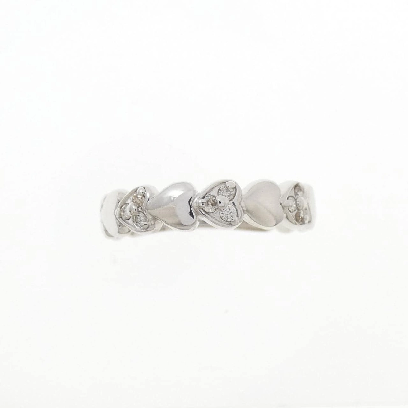 Nhẫn kim cương hình trái tim K18WG 0.06CT 667295