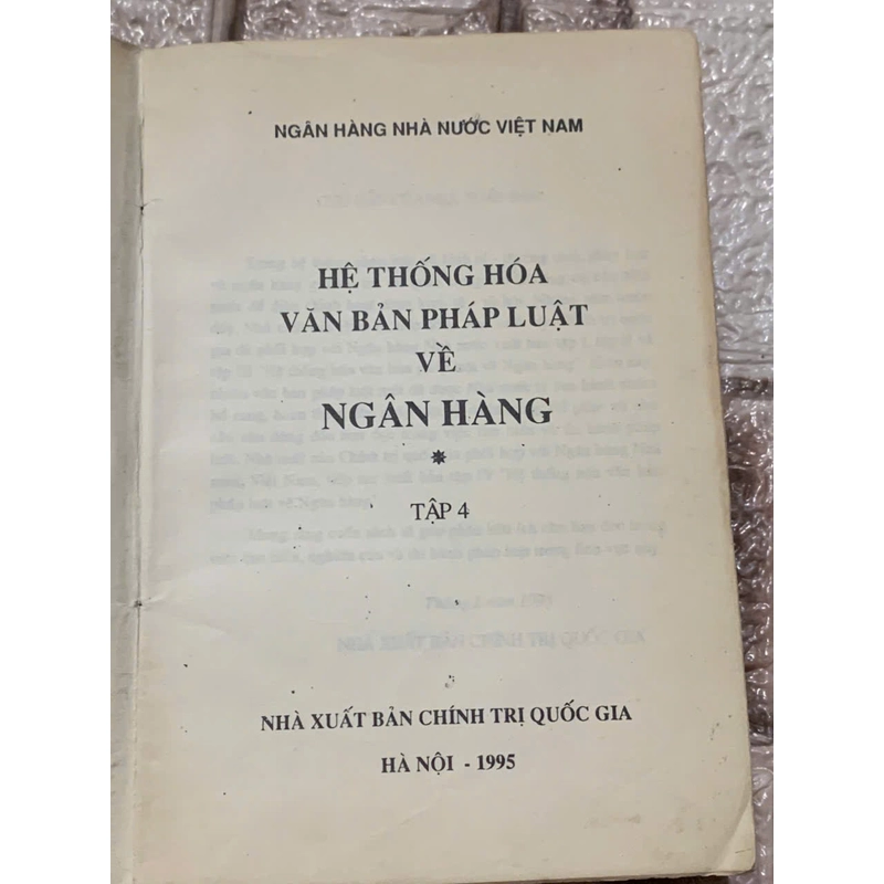 HỆ THỐNG HÓA VĂN BẢN PHÁP LUẬT VỀ NGÂN HÀNG 539898