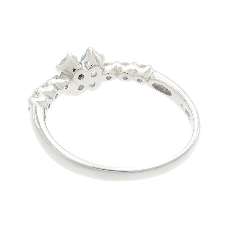 Nhẫn Aquamarine PT900 Hoa 670278