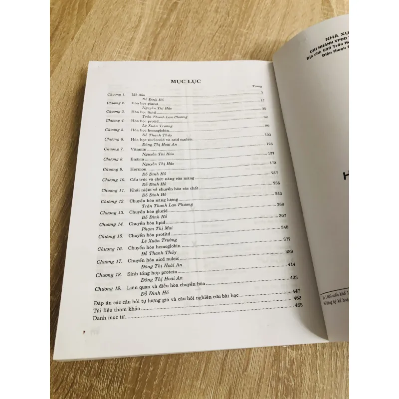 HOÁ SINH Y HỌC  996047