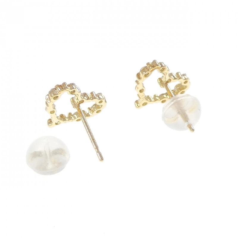 K18YG Bông tai kim cương hình trái tim 0.20CT - Hàng hiệu Chính hãng 873928