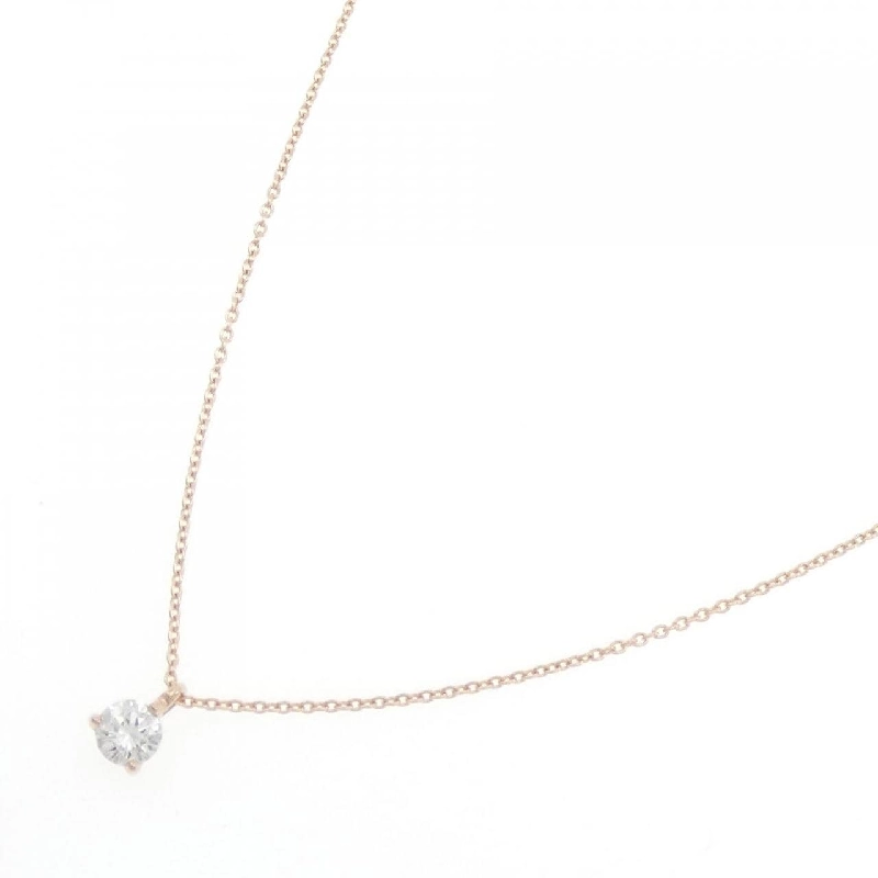 K18PG Dây chuyền kim cương 0.204CT G VS2 VG - Hàng hiệu Chính hãng 876045