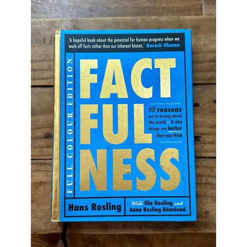Factfulness - Hans Rosling & Ola Rosling (Bìa cứng khổ to, in màu toàn bộ, giáy láng) 730851