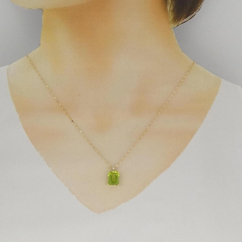 K18YG Peridot Necklace 2.50CT - Hàng hiệu Chính hãng 861310
