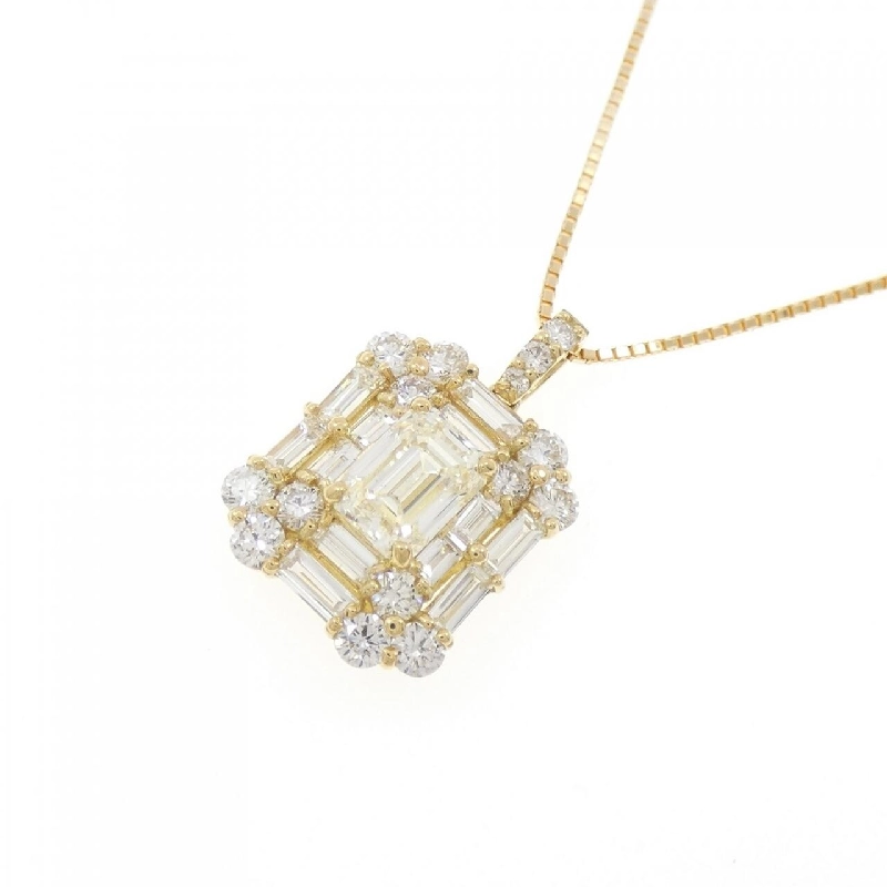 K18YG Dây chuyền kim cương 1.014CT - Hàng hiệu Authentic 859014