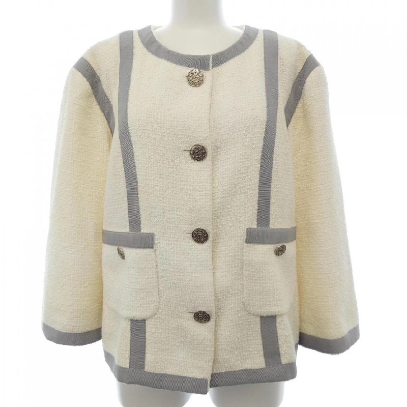 Áo khoác không cổ CHANEL P45580V31742 630966