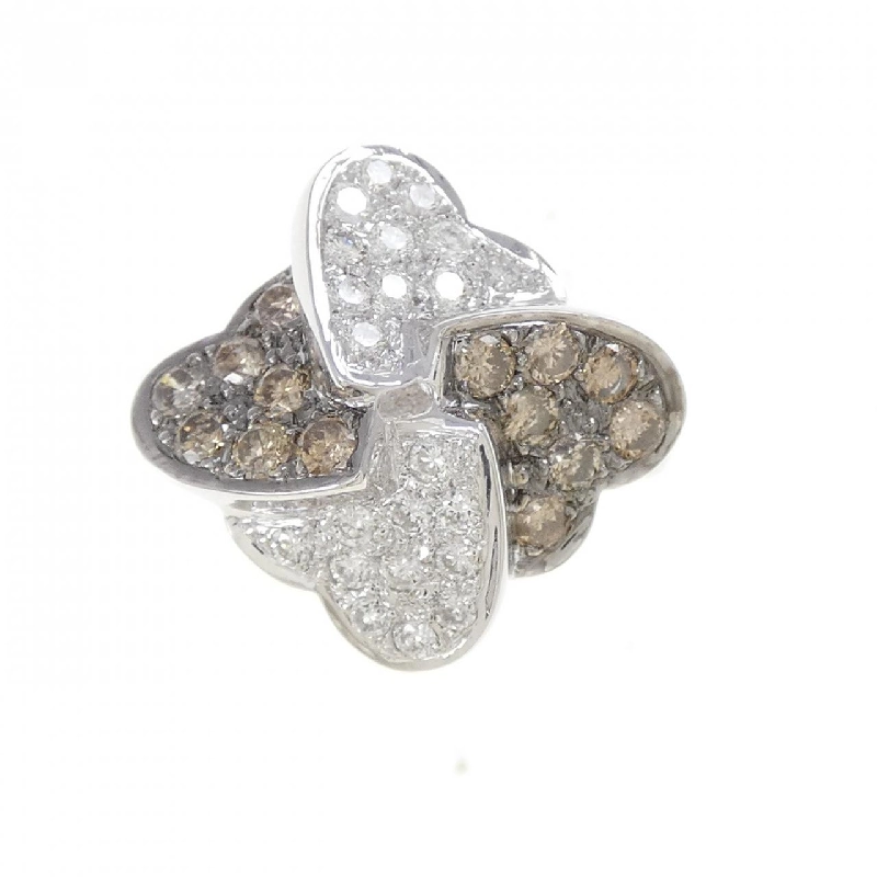 Nhẫn kim cương hình trái tim K18WG/K18BG 0.28CT - Hàng hiệu Chính hãng 853673