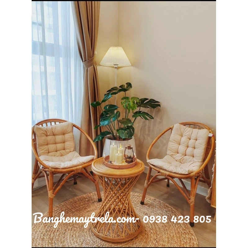 Bàn ghế sò mây cafe giá rẻ 469630