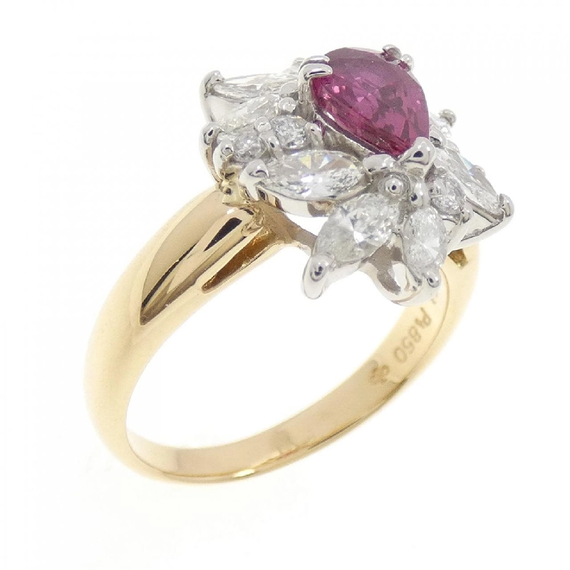 Nhẫn Ruby K18YG/PT850 0.63CT - Hàng hiệu Chính hãng 853006