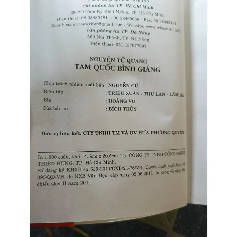 Tam quốc bình giảng - Nguyễn Tử Quang 932640