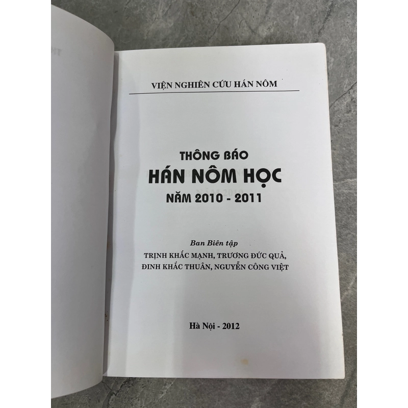 THÔNG BÁO HÁN NÔM HỌC NĂM 2010 - 2011 387540