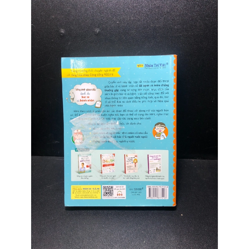 Tiếng anh giao tiếp dành cho bác sĩ và bệnh nhân 2018 CT TNHH Nhân Trí Việt mới 80% dán băng keo , bẩn HPB.HCM0311 31248