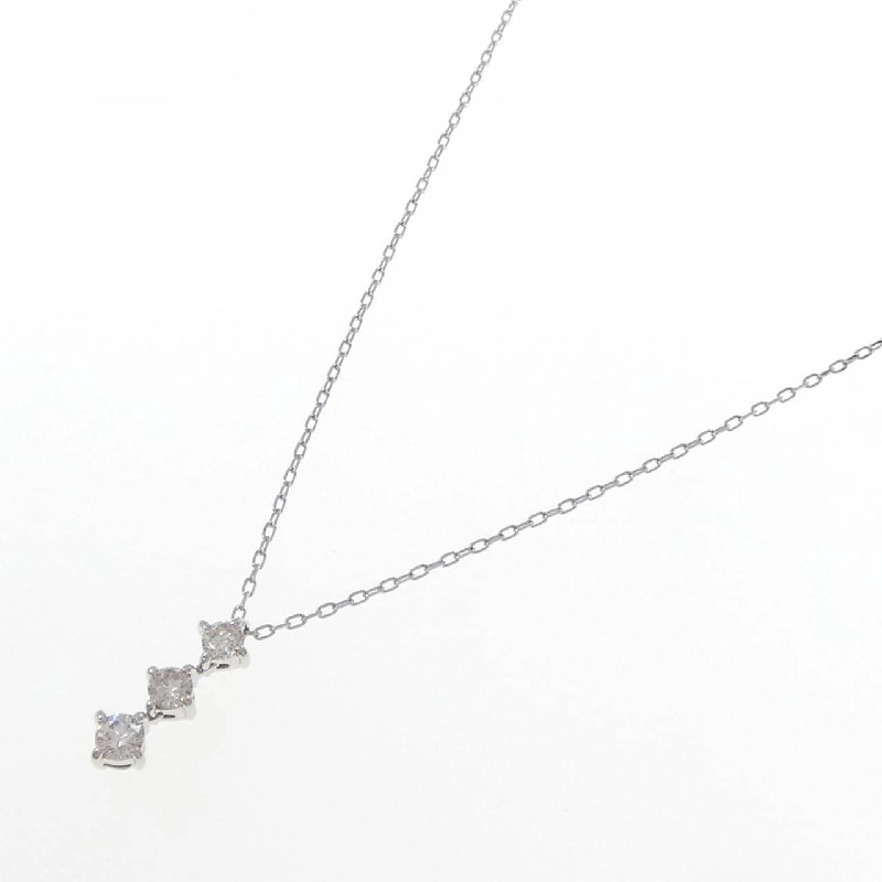 Dây chuyền kim cương ba viên PT900/PT850 0.50CT - Hàng hiệu Authentic 859674