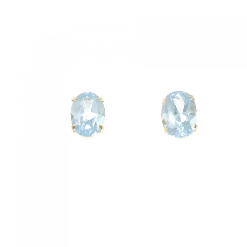 K18YG Blue Topaz Bông tai - Hàng hiệu Chính hãng 868898