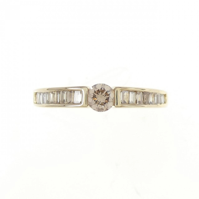 Nhẫn kim cương K18YG 0.18CT 673003