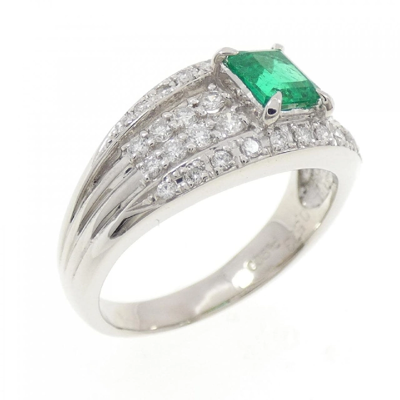 Nhẫn Emerald PT900 0.573CT - Hàng hiệu Chính hãng 848403