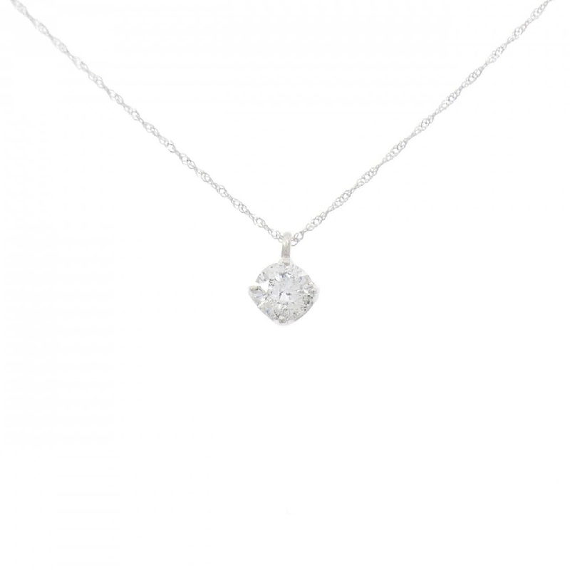 K18WG Solitaire Diamond Necklace 0.486CT - Hàng hiệu Authentic 857282