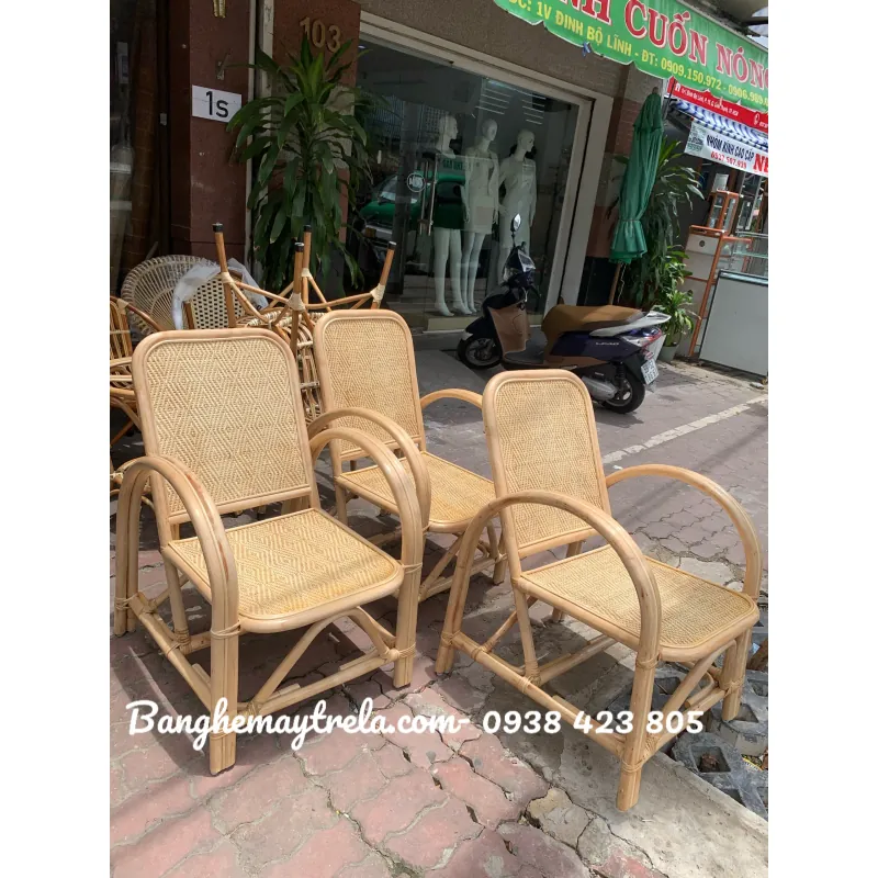 Ghế đơn mây tre đan 703667