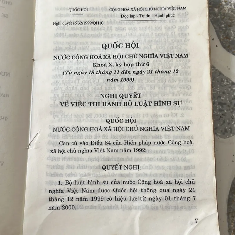 Bộ luật Hình sự 1999  307804