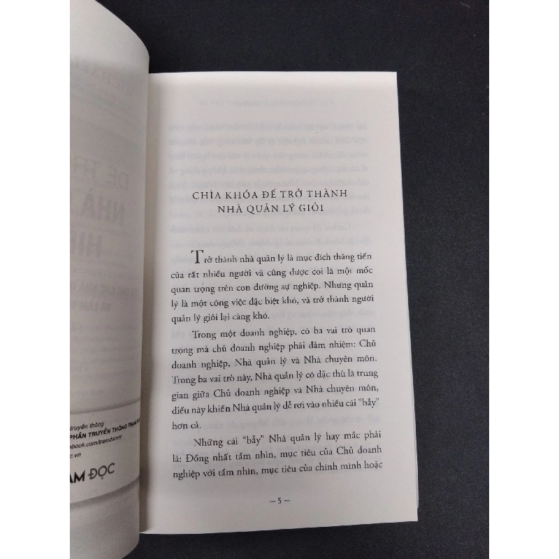 Để trở thành nhà quản lý hiệu quả mới 90% ố bẩn nhẹ 2018 HCM1008 Michael E. Gerber QUẢN TRỊ 916701