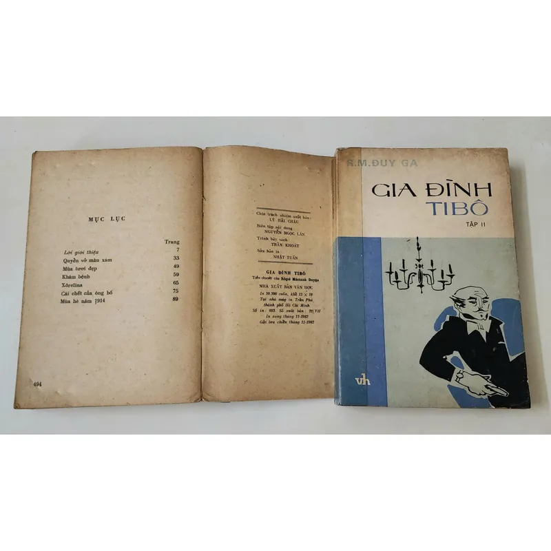 Nobel Văn chương 1937 - Tiểu thuyết Gia đình Ti Bô (tác giả Roger Martin du Gard) 703652