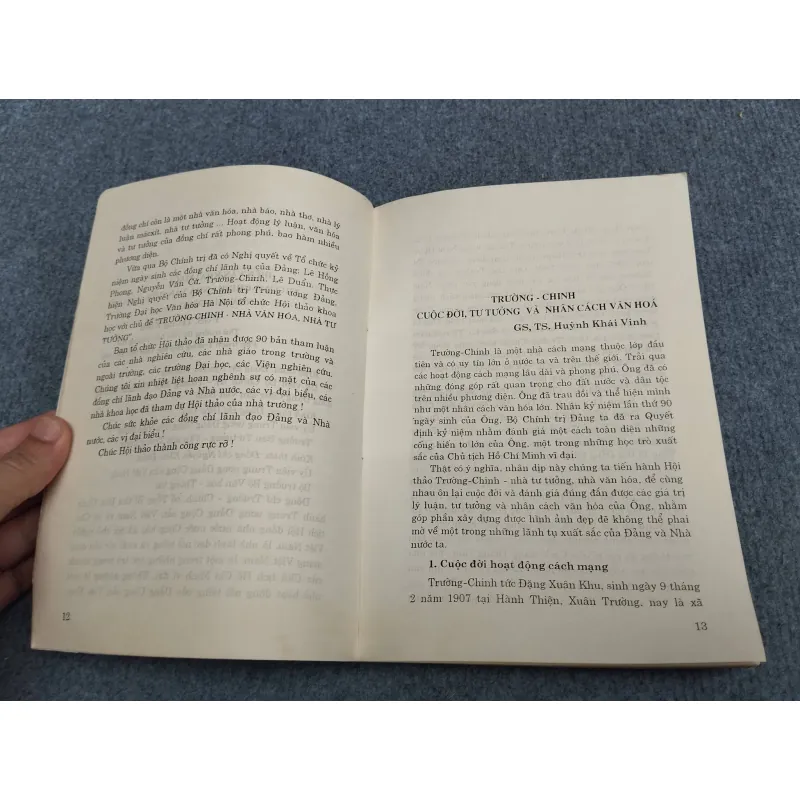 TRƯỜNG CHINH: NHÀ VĂN HOÁ, NHÀ TƯ TƯỞNG 990652