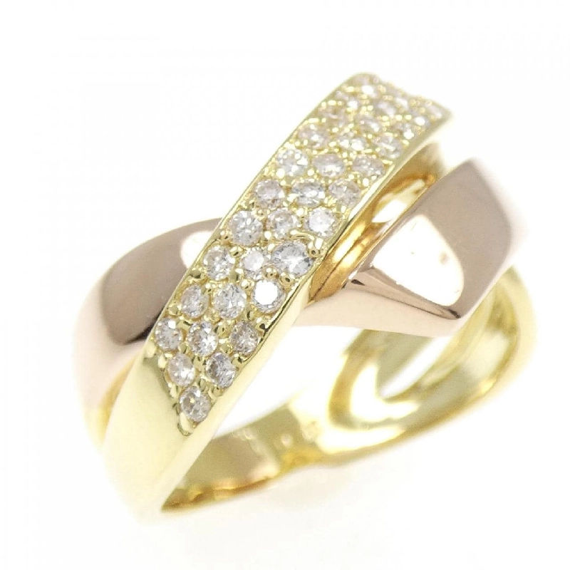 Nhẫn kim cương Pavé K18YG/K18PG 0.30CT 670358