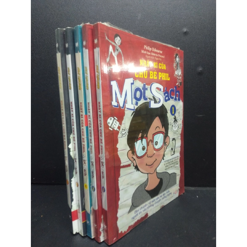 Bộ (5 tập) Nhật ký của chú bé Phil mọt sách mới 100% HCM2105 Philip Osbourne TRUYỆN TRANH 914457