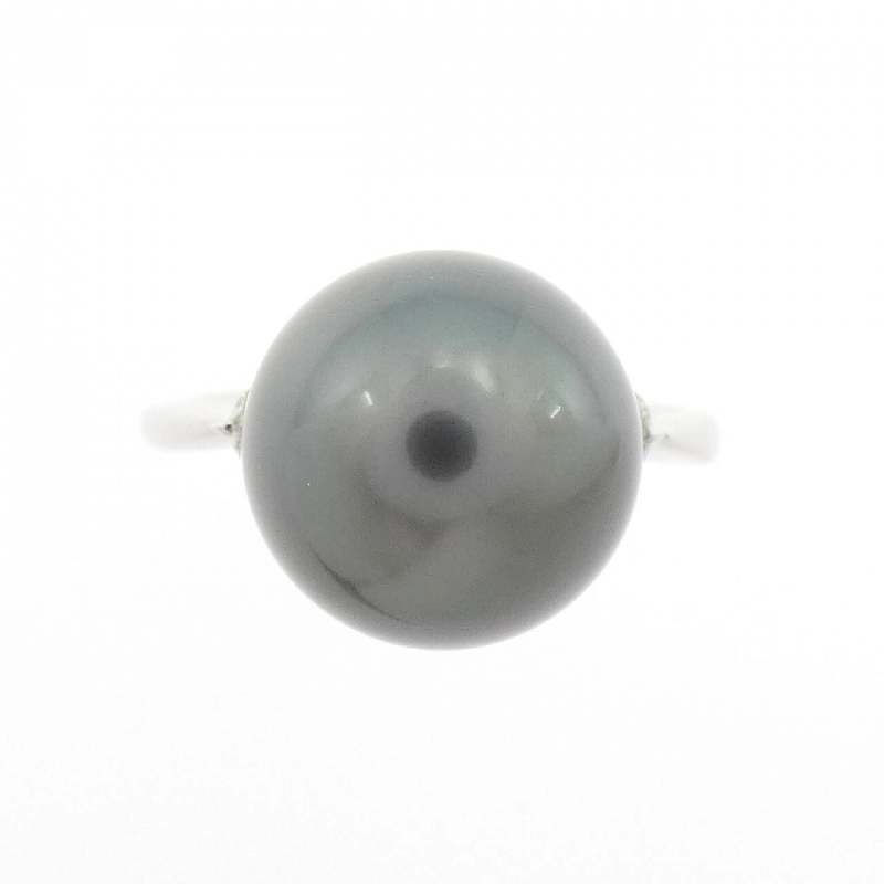 Nhẫn ngọc trai đen K18WG 10.8mm 667484