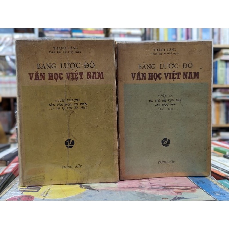 Bảng lược đồ văn học việt nam - Thanh Lãng ( trọn bộ 2 quyển ) 122301