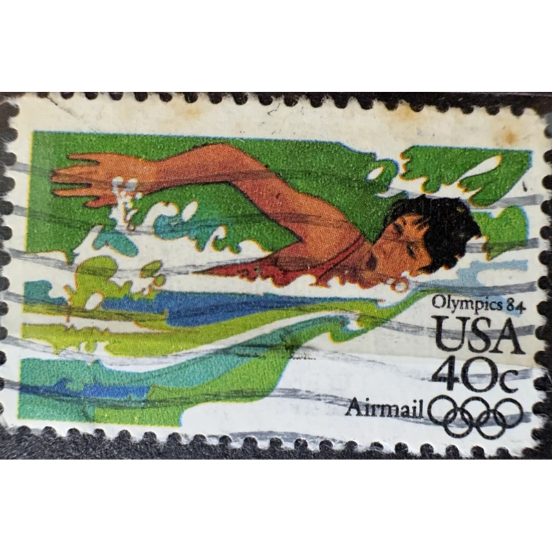 Tem Olympics 1984 – Bơi lội - Tem bưu chính - tem sưu tầm - tem xưa 493485