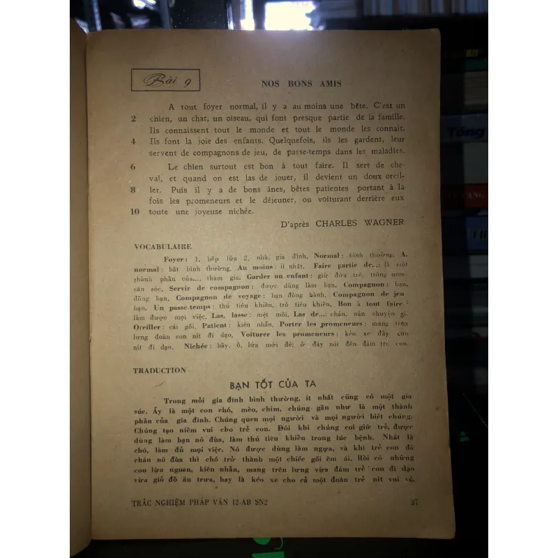 Trắc nghiệm pháp văn 12AB sinh ngữ 2 - Ô.B. Nguyễn Thanh Trừng 789301